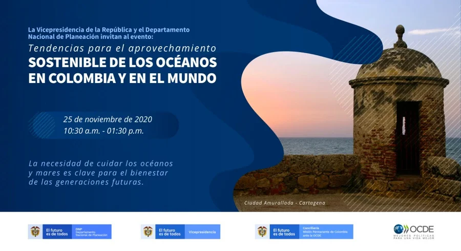 Webinar: “Tendencias para el aprovechamiento sostenible de los océanos en Colombia y en el mundo" organizado por el Departamento de Planeación Nacional (DNP)