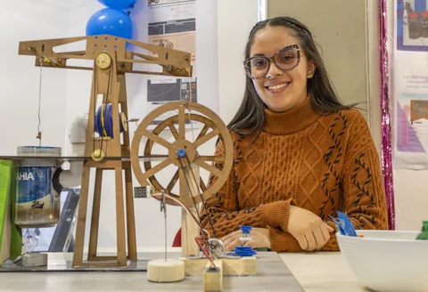 Muestra en la feria de ciencias