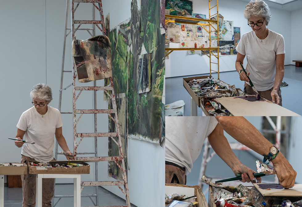 "Esta selva empezó como una obra limpia, con los años la he destruido para transformarla", dice Vicky Neumann. 