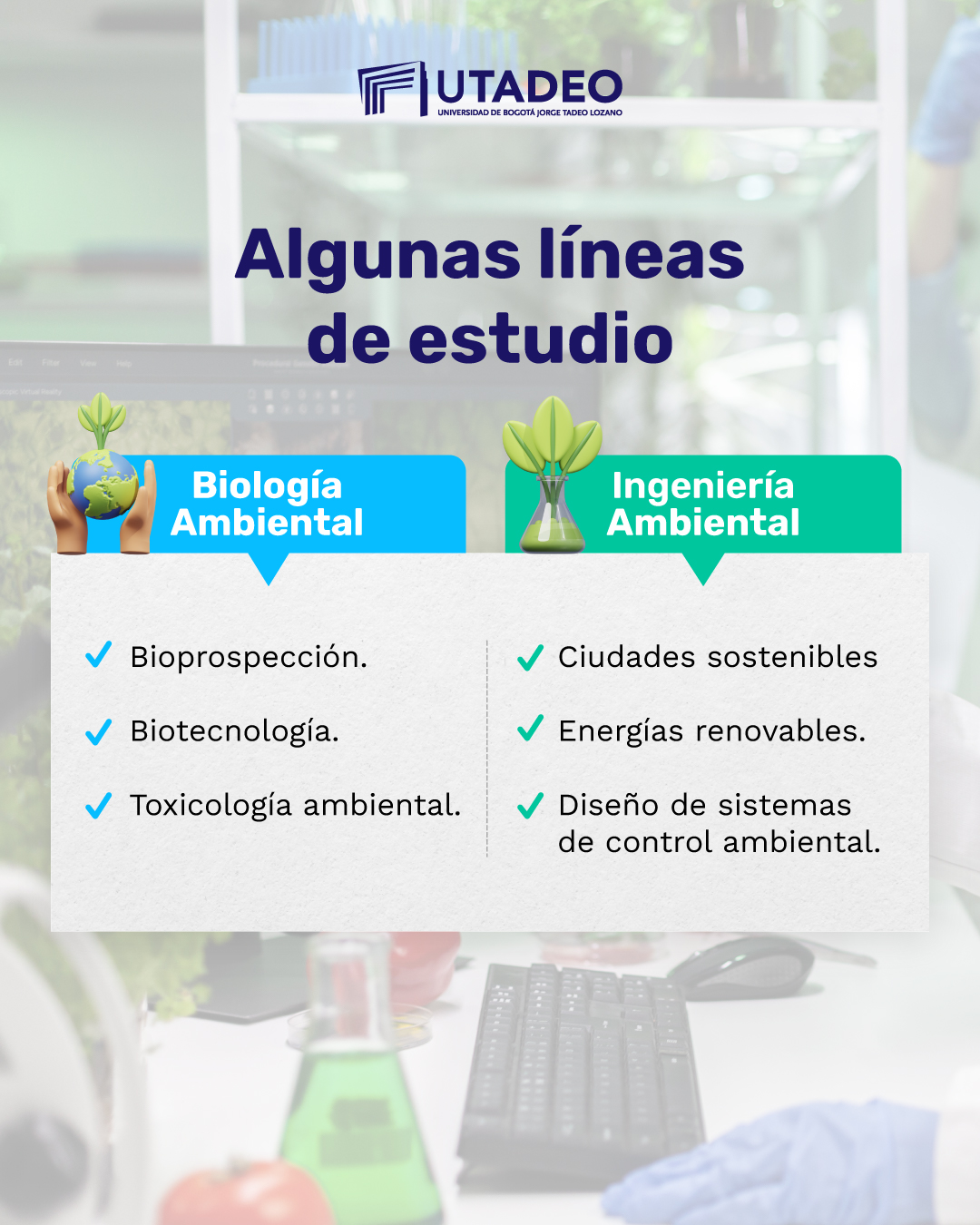 Cuadro comparativo de las semejanzas entre Biología Ambiental e Ingeniería Ambiental