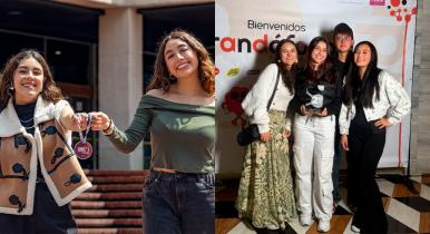 Mosaico con los estudiantes de Publicidad que fueron galardonados en los premios Garra Creativa y Brandófono