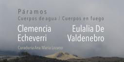 Poster de la muestra 'Páramos cuerpos de agua / cuerpos en fuego'