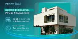 Horario intersemestral en la Biblioteca Utadeo 