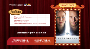Cineteca Utadeo -"Pasengers" Cineteca Utadeo -"Pasengers"