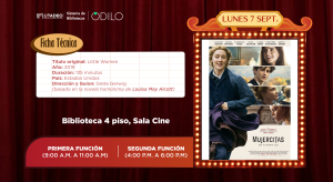 Cineteca Utadeo -"Mujercitas" Cineteca Utadeo -"Mujercitas"