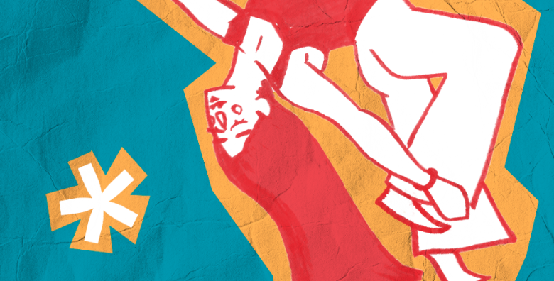 Ilustración de una mujer bailando