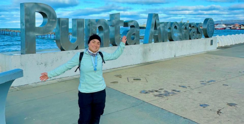 Joven estudiante de Utadeo en Punta Arenas, Chile