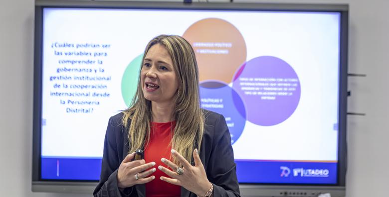 Denisse Grandas, decana de la Facultad de Ciencias Sociales de Utadeo