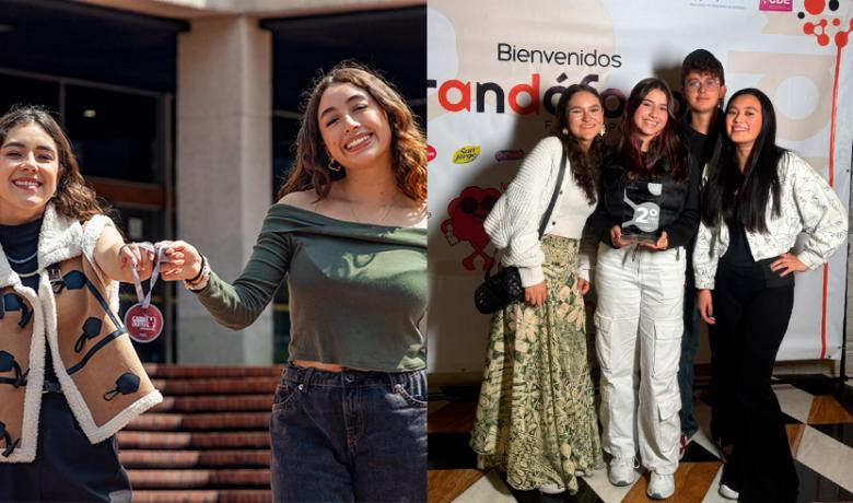 Mosaico con los estudiantes de Publicidad que fueron galardonados en los premios Garra Creativa y Brandófono