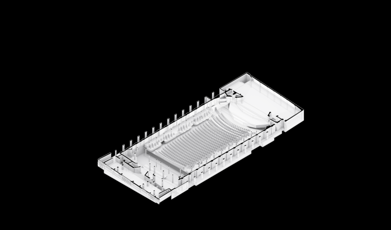 Imegen renderizada del Teatro Faenza