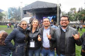 Margarita Rosa Jaimes, Carolina Guzmán, Carlos Rincón y Nelson Chaparro