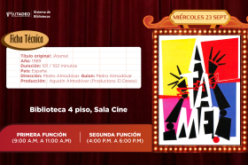 Cineteca Utadeo -"¡Átame!" 