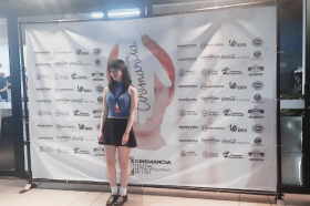 Egresada tadeísta Gabriela Morales en Festival de Cine de Medellín