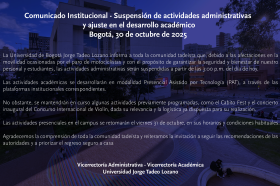 Comunicado institucional Comunicado institucional