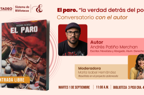 Conversatorio con el autor Andrés Patiño Merchán Conversatorio con el autor Andrés Patiño Merchán