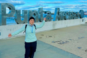 Joven estudiante de Utadeo en Punta Arenas, Chile
