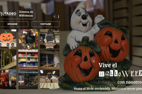 Visita nuestro centro de interés. "Un hechizo de Halloween en la Biblioteca" Visita nuestro centro de interés. "Un hechizo de Halloween en la Biblioteca"