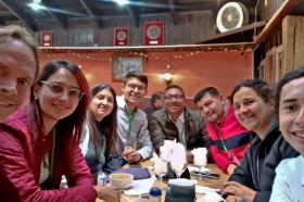 Grupo de estudiantes y profesores de Utadeo en el Congreso Internacional de Informática Aplicada ICAI 2