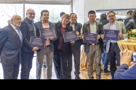 Grupo de profesores de cátedra reconocidos por 20 años de trabajo en Utadeo