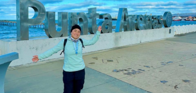 Joven estudiante de Utadeo en Punta Arenas, Chile