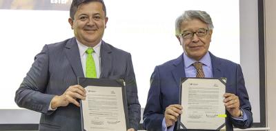 Personero de Bogotá y el rector de Utadeo