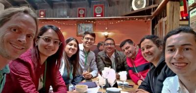 Grupo de estudiantes y profesores de Utadeo en el Congreso Internacional de Informática Aplicada ICAI 2