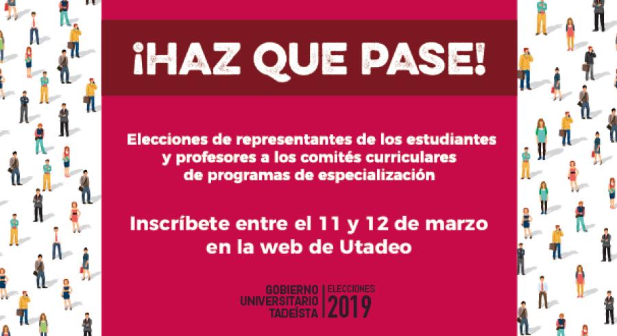 Inician Inscripciones Para Ser Representante Ante Los Comites Curriculares Universidad De Bogota Jorge Tadeo Lozano