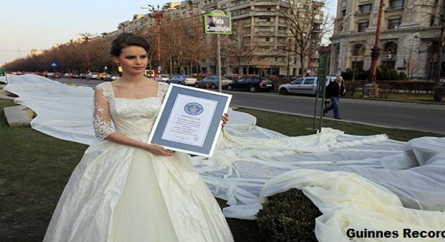 Estimado extraterrestre Soportar El vestido de novia más largo del mundo. ¿Y si usted se casa le gustaría  uno igual? | Universidad de Bogotá Jorge Tadeo Lozano